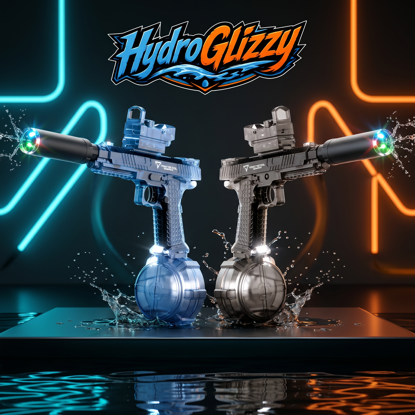 Pistola de Agua Eléctrica Con Luces