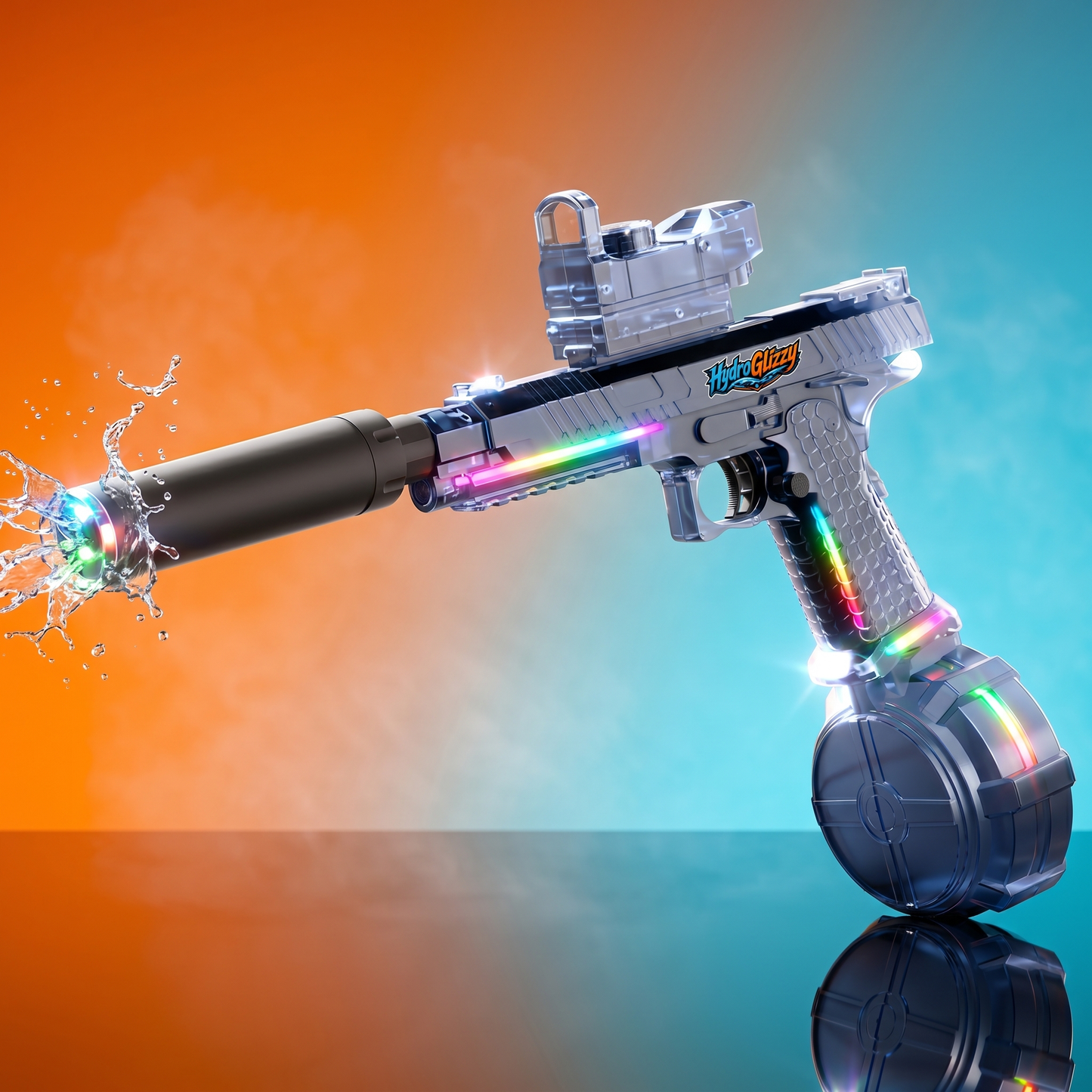 Pistola de Agua Eléctrica Con Luces